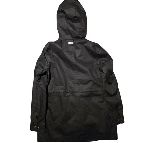 Hunter Rain Coat Jacket with Hood Brand New xsmall Extra Small Black - Picture 3 of 5